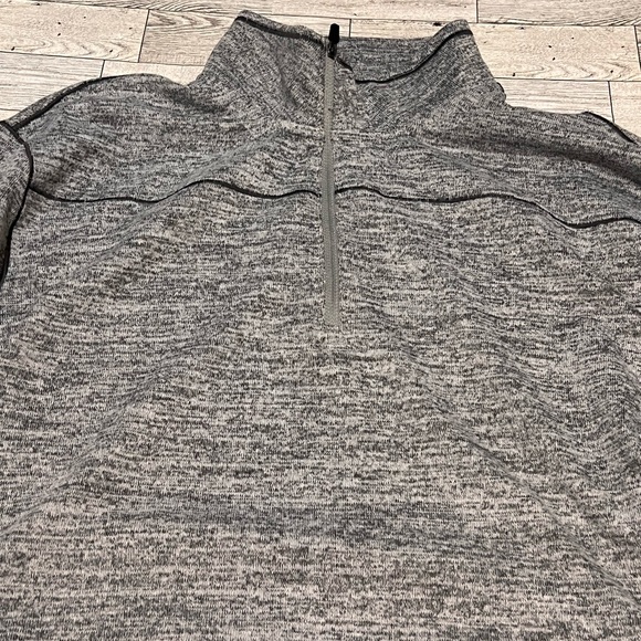 Swiss Tech Designer Long Sleeve 1/4 Zip Gray Pullover Sweater Mens Large(42-44) - Picture 8 of 11